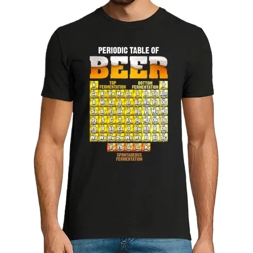 Cerveza Símbolos Tabla Periodica Símbolos Quimica Tipos De Cervezas Alcohol En Inglés Camisetas CERVEZA,Pack Regalo Camiseta Personalizada - 1