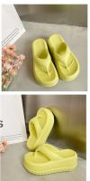 Chanclas de plataforma EVA para mujer, Sandalias de tacón cómodas, informales, para la playa, novedad de verano, 2023 - details 9