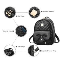 Mochila de Cuero PU para Mujer, Mochila Informal para Viajar, Trabajo Escolar, Bandolera, Conjunto de Mochila - details 2