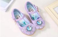 Zapatos de princesa Anna para niñas, sandalias de cuero, tacones altos de baile, Elsa, zapatos de fiesta - details 12