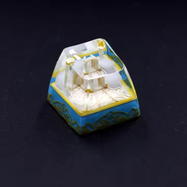 Las tapas de teclado para los teclados mecánicos de Genshin Impact son excelentes: hechas a mano y con estilo personalizado. Las tapas que más me gustan son realmente excepcionales por su elaboración artesanal y personalización única. - 1