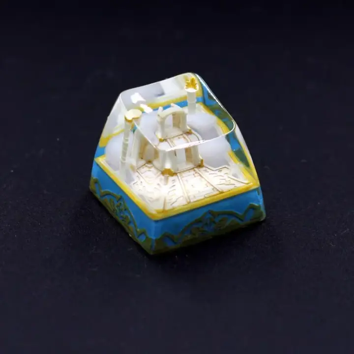 Las tapas de teclado para los teclados mecánicos de Genshin Impact son excelentes: hechas a mano y con estilo personalizado. Las tapas que más me gustan son realmente excepcionales por su elaboración artesanal y personalización única. - 1