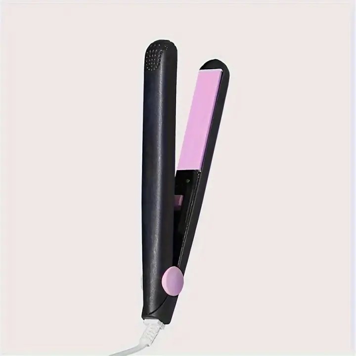 Mini plancha de pelo y rizador, 2 en 1, apta para cabello liso y rizado, regalos para mujeres. - 1