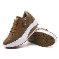 Zapatos deportivos informales para mujer, transpirables, cómodos, con tacón de cuña, suela gruesa, zapatillas con cordones - details 2