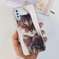 Funda trasera con patrón de gato para Vivo Y7s, carcasa de silicona transparente de TPU suave a la moda para niños, fundas para Vivo Y7s V1913A V1913T - details 7