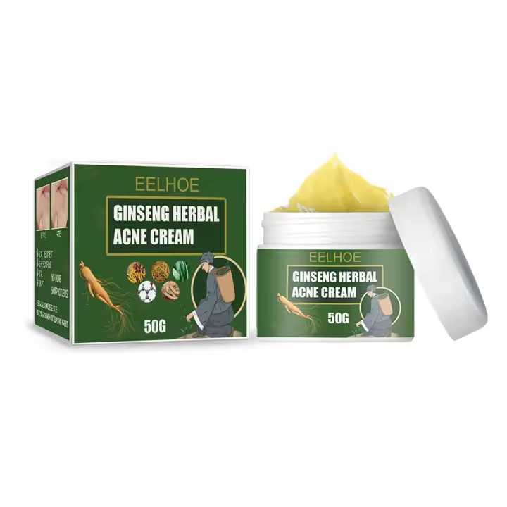 EELHOE-crema de tratamiento de Ginseng a base de hierbas, Reduce las cicatrices, Control de aceite, hidratante, reduce los poros naturales, loción facial para el acné - 1