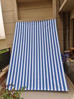Toldo de rayas para balcón, porche o terraza, con anillas y ganchos, tejido resistente de exterior, tamaño 200x300 cm - details 0