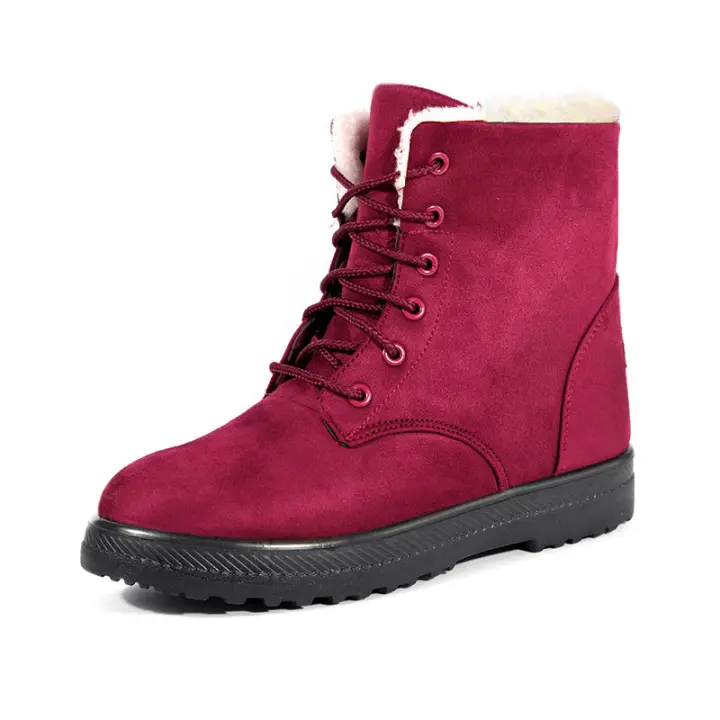 Botas de nieve cálidas para mujer, Atos planas, invierno - 1