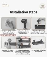 No es necesario perforar accesorios de baño montados en la pared, accesorios de iluminación de cocina con ventosas. - details 1