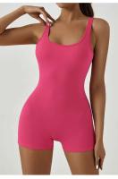 Mono de Yoga sin Espalda HBC Conjunto Deportivo de Un Pieza con Almohadillas para el Pecho para Mujeres Traje Deportivo de Gimnasio - details 6