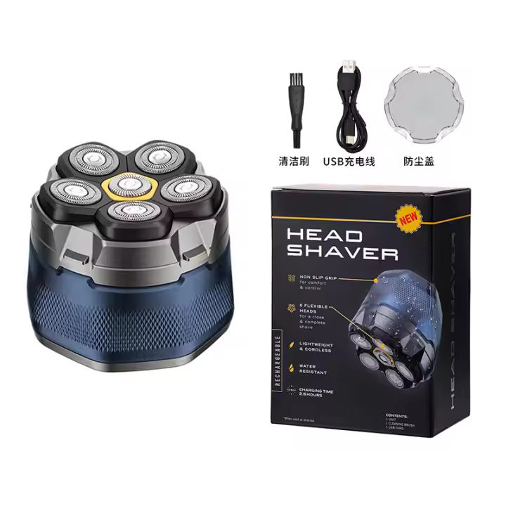 Afeitadora electrica hombre cabeza barba multifunción Portátil Cortapelos - 1