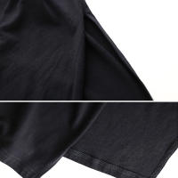 Vestido Midi Estilo Coreano Veraniego Vestido Largo Negro Casual para Mujeres - details 1
