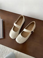 Zapatos Mary Jane planos de fondo francés, con punta redonda, boca poco profunda, estilo retro, para mujer. - details 25