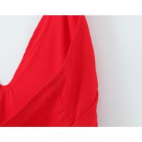 Ropa de mujer de estilo europeo y americano nueva, estilo francés, elegante vestido de tirantes medio y largo con cuello colgante en la cintura - details 11