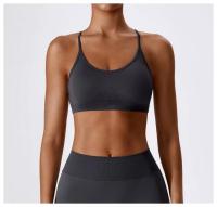 Camisola Deportiva Sin Espalda Top de Deportes Ajustado para Mujeres Absorbente de Choques - details 24