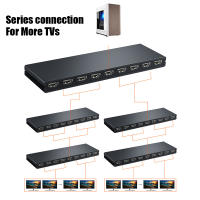Divisor de vídeo 3D 4K @ 30Hz 1x8, convertidor compatible con HDMI, 1 en 8, pantalla dividida para DVD, PS3, Xbox, HDTV, pantalla de mercado - details 1