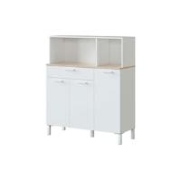 Mueble Auxiliar de Cocina Kira 2 Puertas + 1 Cajón Acabado Blanco Artik y Roble Canadian - details 6