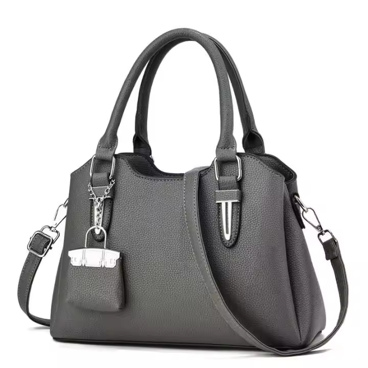 Bolso de moda para mujer de dos piezas multifuncional de color sólido nuevo minimalista de gran capacidad 2025 - 1