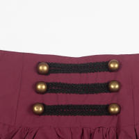 Falda Victoria Para Mujer Maxi Vintage Renacentista Cintura Alta Volante A-Line Sin Ajuste Casual Fiesta Largo Pierna Falda - details 12