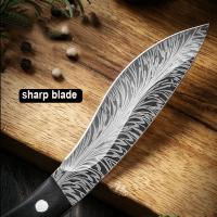 Cuchillo De Carne Mongol Hecho a Mano Forjado Acero Inoxidable Cuchillo De Carne De Oveja Cuchillo De Fruta Boning Cuchillo De Cocina Cuchillo De Carne Para BBQ - details 5