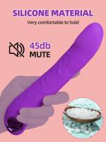 Consolador vibrador de empuje 2 en 1, vibrador femenino para punto G, consoladores anales de silicona suave, Juguetes sexuales con 10 vibraciones, 3 modos de empuje - details 4