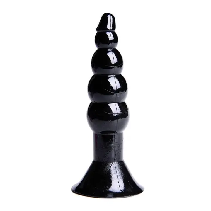 Empaquetado privado SEXY Silicona Ventosa Tapón Masajeador de Próstata Dildo Vibrador Punto G Anal Juguetes Sexuales para Adultos - 1