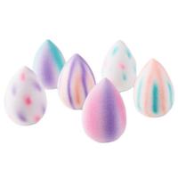 Las gotas de agua no comen puff terciopelo azul huevo ultra fino flocado belleza licuadora esponja super suave - details 4