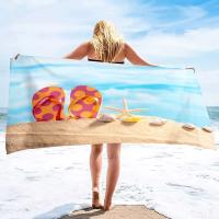 Toallas de baño sin arena de concha, toalla de Spa de playa, suave, absorbente, de gran tamaño, de secado rápido para piscina - details 6