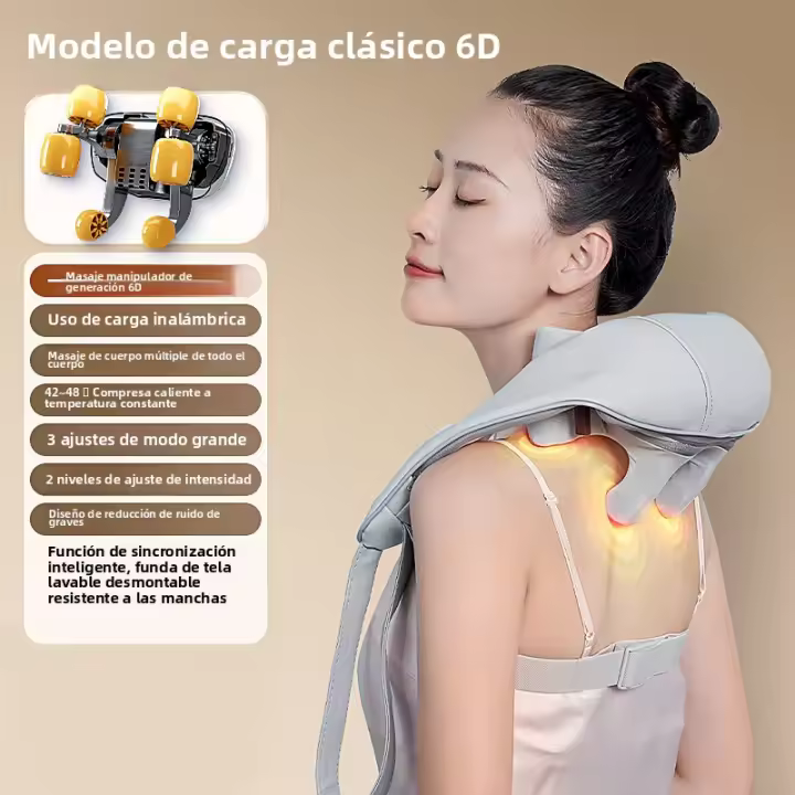 Espina cervical Cuello Cuello Amasado de mano humana Mantón de masaje doméstico Masajeador de trapecio Protector de hombro y cuello - 1