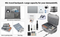 Mochila de Laptop para Viajes, Impermeable, Expandible, Aprobada para Vuelo, Anti-Robo, 42L de Capacidad Ideal para Deportes y Caza - details 2