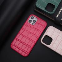 Funda de teléfono de cuero con textura de cocodrilo negro para iphone15 14 14ProMax 14Plus 13Promax 13 12 11, funda trasera de lujo a prueba de golpes - details 1