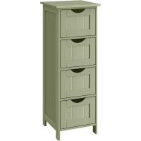 Armario de Baño Moderno Blanco 4 Cajones, 30 x 30 x 82 cm Ideal para Sala de Estar, Cocina, Comedor - details 7