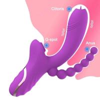 Embalaje privado SEX 3 en 1 Sucker, Vibrador de succión vaginal, Estimulador de clítoris, mamada oral, pezón oral, juguetes sexuales para adultos, 18 productos para - details 3
