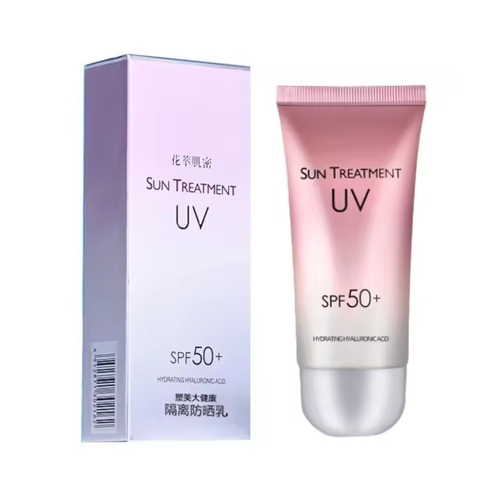 Loción de protección solar SPF 50+, crema solar blanqueadora, crema protectora para la piel del cuerpo y la cara, crema hidratante con control de aceite, protector solar para el cuidado de la piel - 1