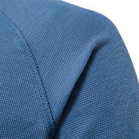 Camiseta de manga larga con cuello Henry para hombre, camisa de manga larga con diseño de gofres, color sólido, para otoño e invierno, talla europea - details 13