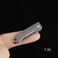 Mini cuchillo plegable TC4 de aleación de titanio Portátil, cuchillo colgante, desembalaje express, cuchillo de bolsillo, herramienta EDC para regalo - details 58