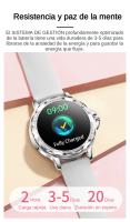 2024 Reloj Inteligente Mujer, 1,2 "Deportivo Smartwatch with 100 Deportivo, Recibir y Contestar Llamadas, Podómetro y Pulsómetro, IP67 Impermeable, Compatible con Android iPhone, Correa Dobles - Acero y Silicona - details 13