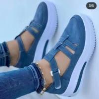 Zapatillas Deportivas para Mujer 2023 Verano Nuevo Malla Transpirable Diseño de Cuña Casual Talla Grande 43 Antideslizante Aptas para Mujer - details 2