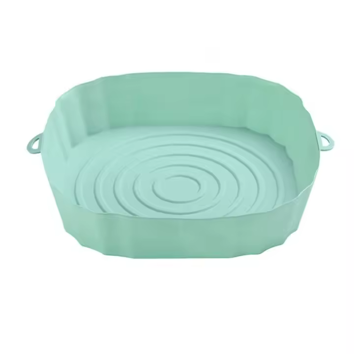 Freidora de aire de 1 piezas, olla de silicona para Pizza, pollo frito, sartén con calefacción, cesta para hornear, bandeja de cocina portátil, accesorios - 1