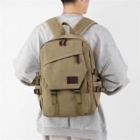 Mochila de lona de alta calidad para hombre, bolso escolar de gran capacidad para adolescentes y niños, mochila de viaje antirrobo, bolso de hombro - details 10