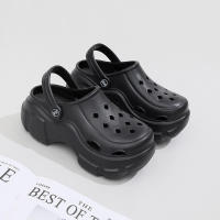 Zuecos de verano de 7CM, zapatillas impermeables con plataforma para exteriores para mujer, sandalias de diseñador negras con barba Mase para playa - details 3