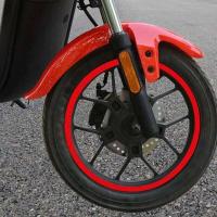 Cintas Adhesivas para Rueda Pegatinas Rojas de 18 pulgadas Cinta Reflectante para Decoración de Bicicleta, Motocicleta, Accesorios al Aire Libre Universales - details 3