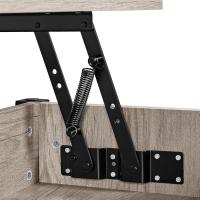 Mesa de Café Elevable con Cajón Estilo Moderno para Sala Patas de Madera Maciza - details 13