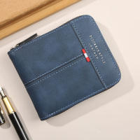 Tarjetero minimalista con bloqueo Rfid para hombre, carteras para hombre, 2025, nuevo estilo, tarjetero informal de moda de color liso, cartera de moda para viajes diarios, viajes al trabajo - details 0