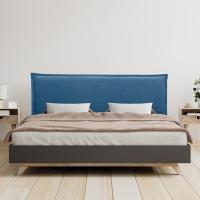 Cabecero de Lino Natural Liso con Ribete Cabezal Tapizado Cama Dormitorio Moderno Top Trending (Beige, 160cm (Camas 150/160)) - details 9