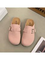 Pantuflas retro de corcho con suela gruesa de 4.5 pulgadas para mujer, primavera 2025 - details 2
