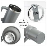 Taza de Viaje de 1182 ml 40oz con asa y Pajita, Termo para café frío y Caliente, Capacidad - details 2