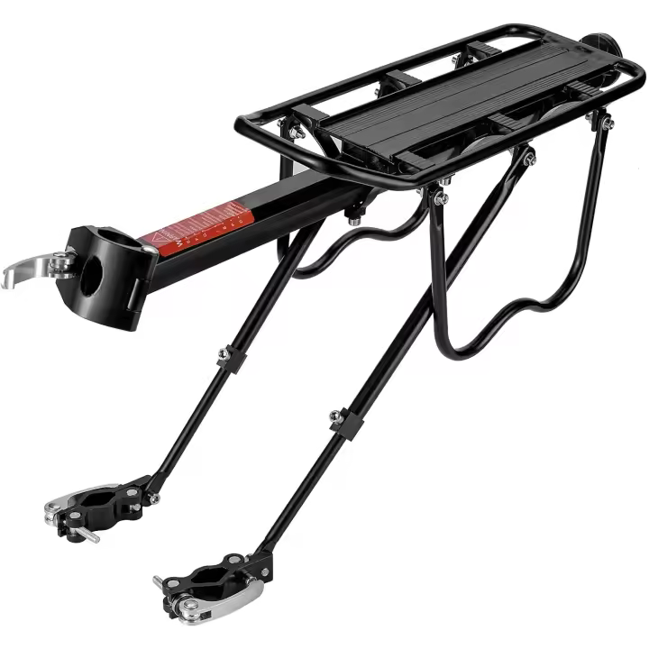 Portaequipajes Bicicleta Trasero, Portabultos Bicicleta MTB Liberación Rápido con/sin Guardabarros con Reflector para 24”-29” - 1