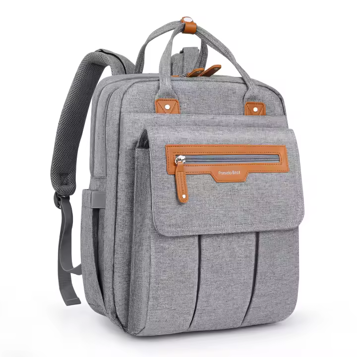 Pomelo Best - Mochila cambiador con cambiador extraíble, bolsillos isotérmicos y correas para cochecito, unisex - 1