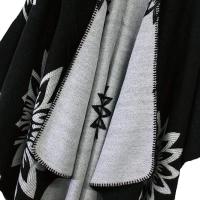 Manta de Caña de Poncho de Doble Cara Paño de Cuadrícula de Color para Mujeres - details 6
